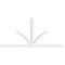 Ekena Millwork Richland Architectural Grade PVC Gable Bracket, 108"W x 49 1/2"H x 4"D x 4"F, 11/12 Pitch GBP108X50X0404RIC00 - alternate 4
